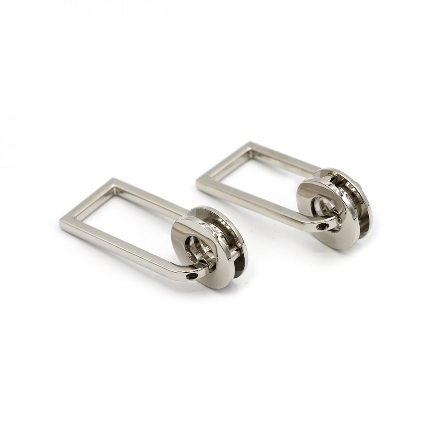 Two Grommet Strap Connectors- Nickel