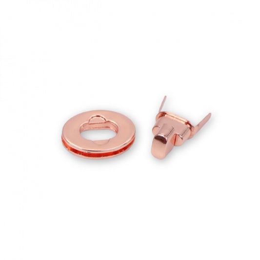 Classic Turn Lock- Rose Gold, 1pc