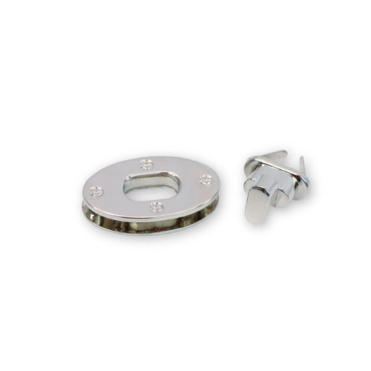 Medium Classic Turn Lock- Nickel, 1pc
