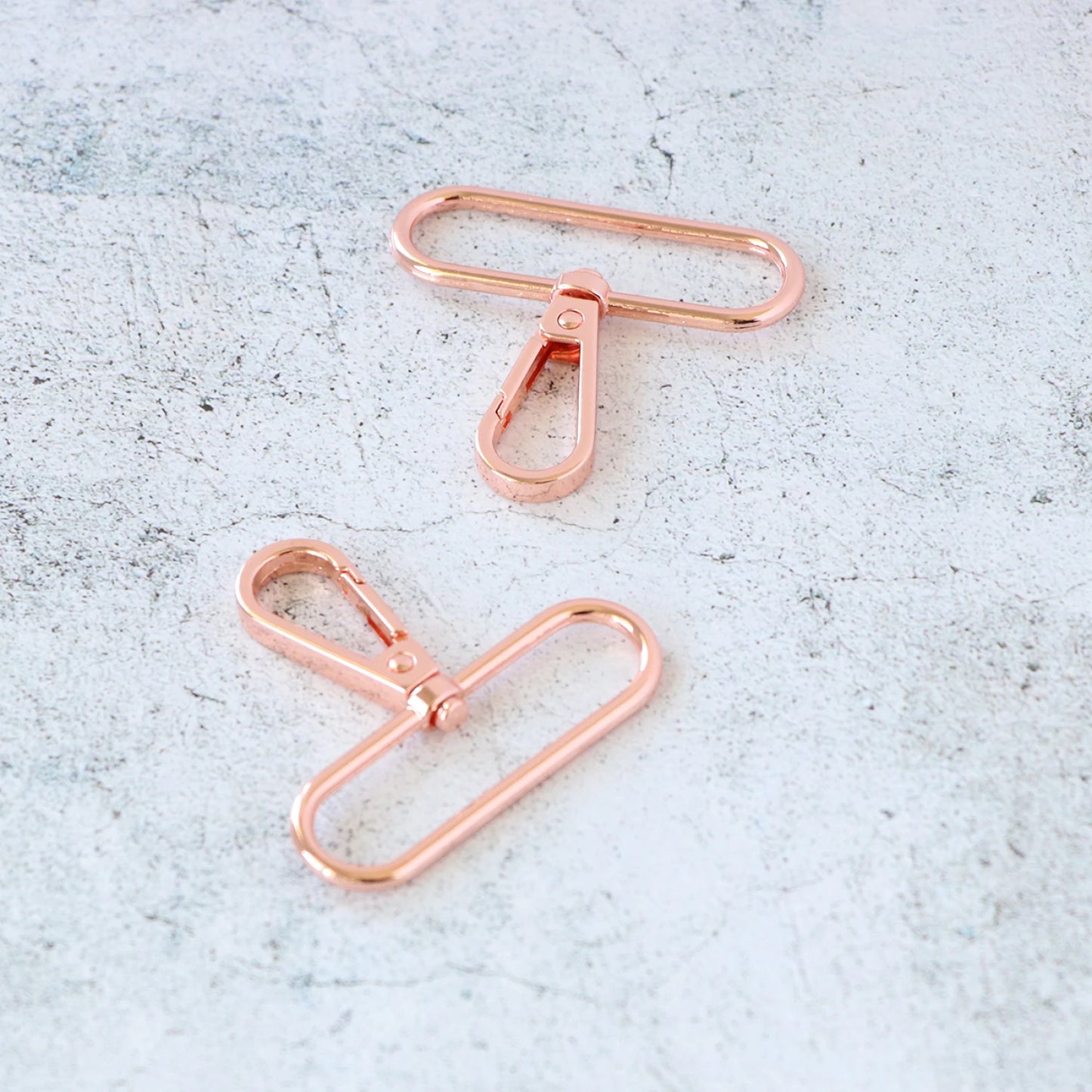 2" Swivel Hooks- Rose Gold: 2pc