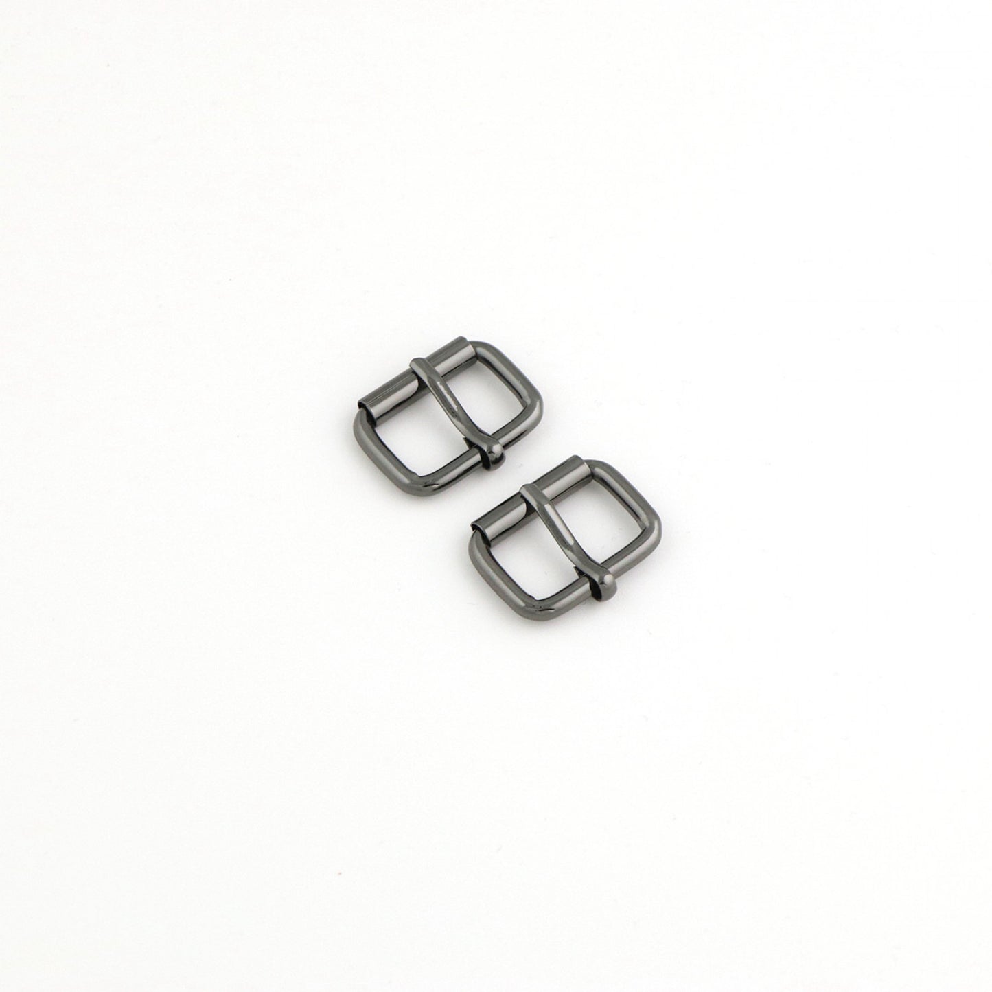 1in Roller Buckles- Gunmetal: 2pcs