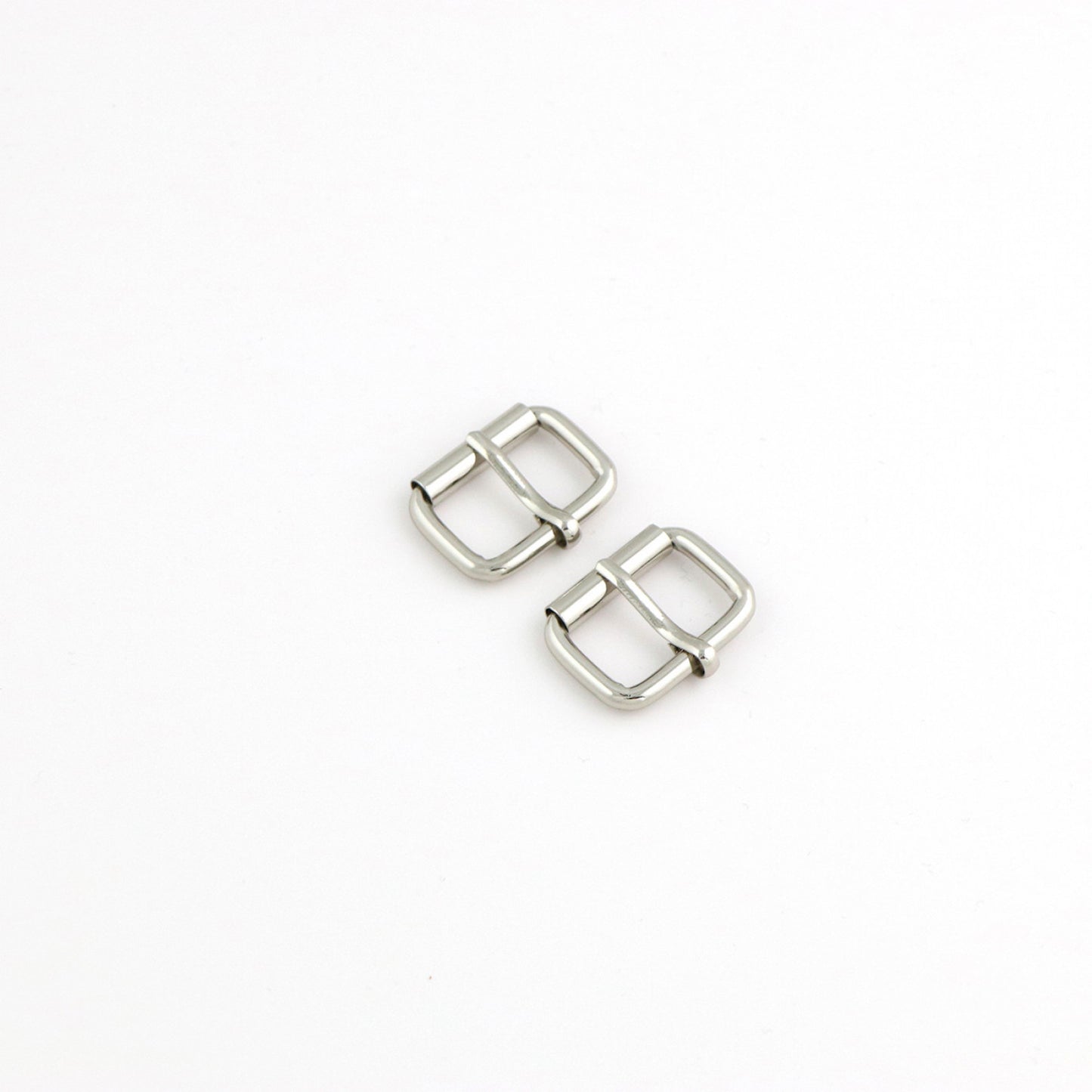 1in Roller Buckles- Nickel: 2pcs