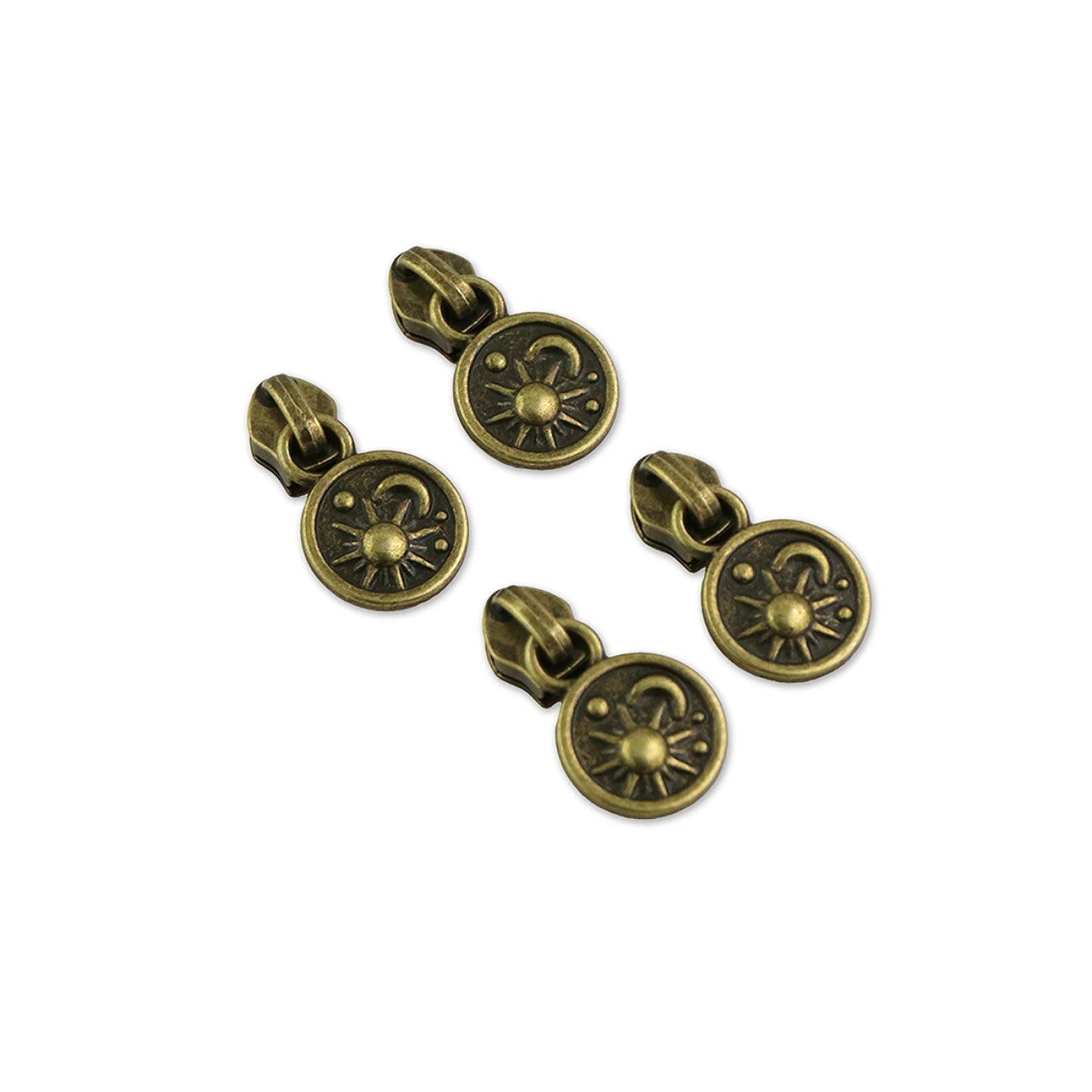 Cosmic Sky Zipper Pulls- Antique 4CT