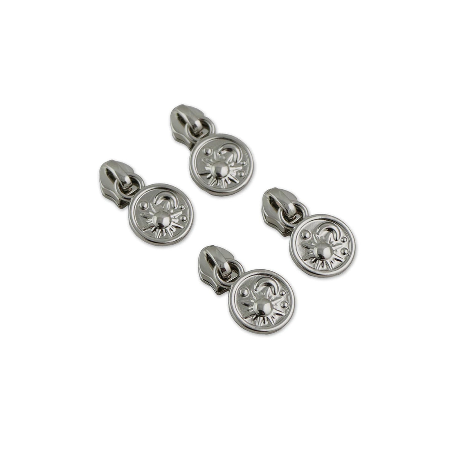 Cosmic Sky Zipper Pulls- Nickel 4CT