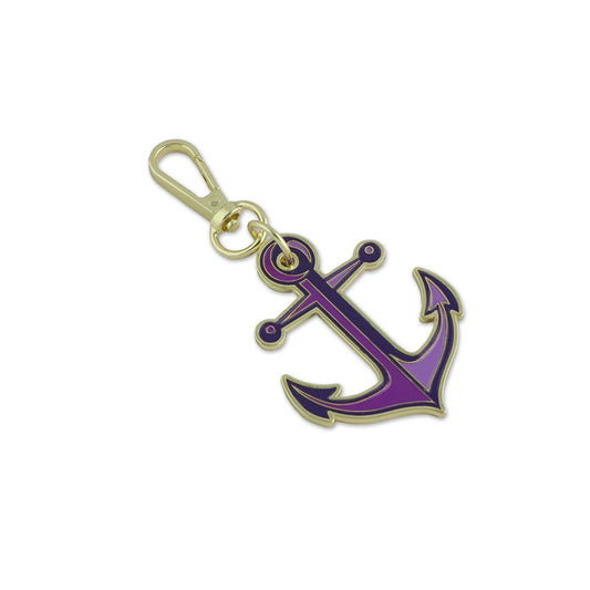 Floral Reef- Ultraviolet Anchors Aweigh Bag Charm