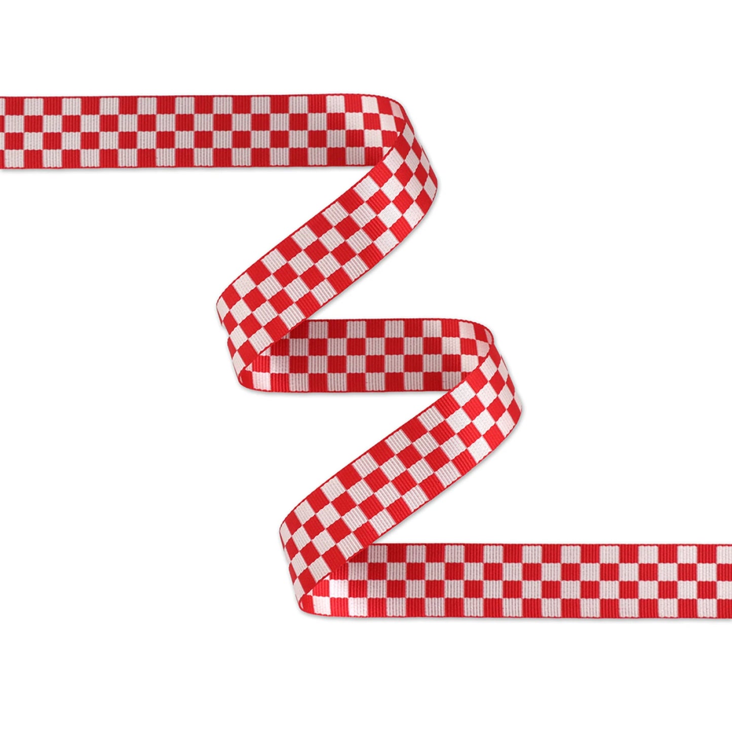 1.5" Webbing- Red/White Checkerboard: 3yds