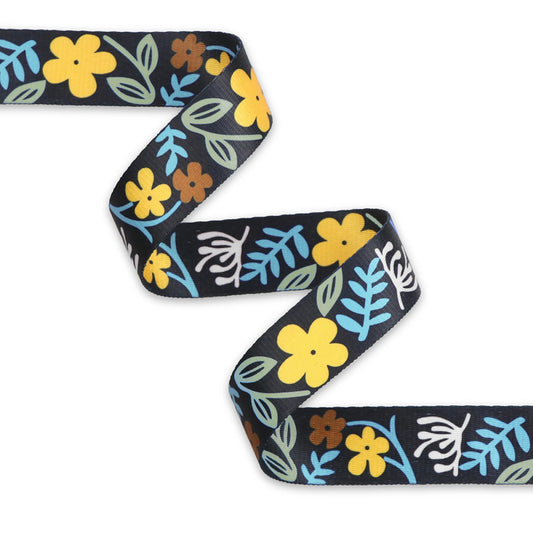 Clip Art Floral Webbing- 1.5": Sold By the Yard