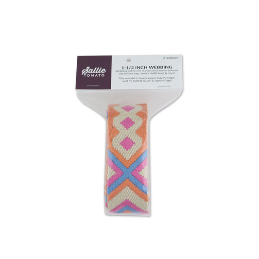 Crossroad Sunset 1.5" Webbing: 3yd