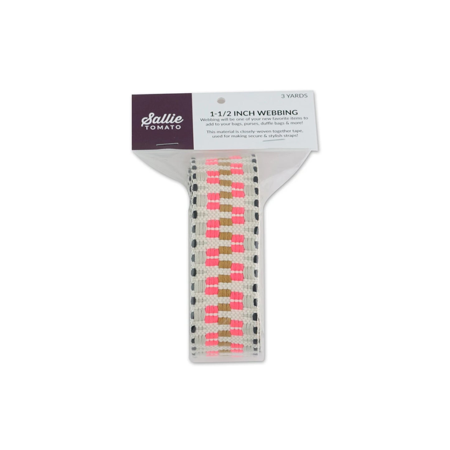 1.5" Webbing- Elixir Sorbet: 3yds