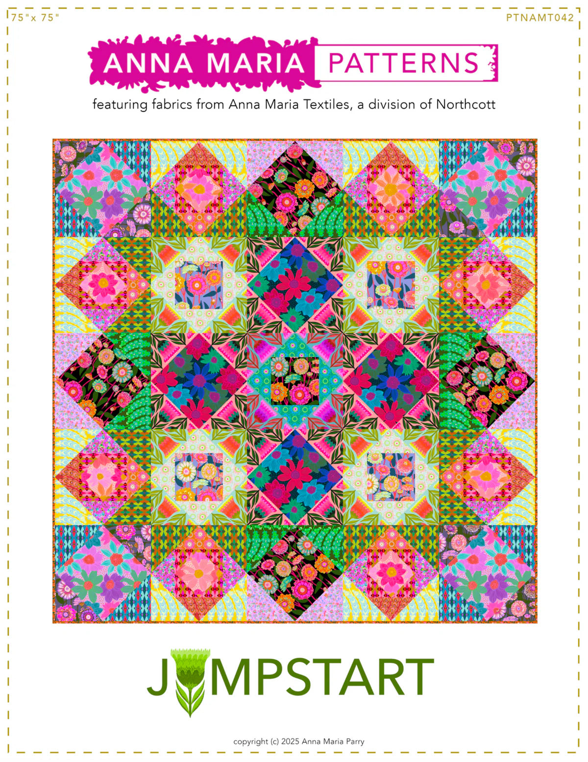 Jumpstart Quilt Pattern with template