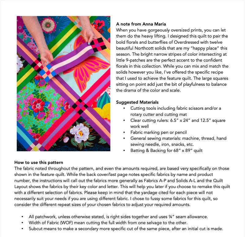 Overdressed Quilt Pattern
