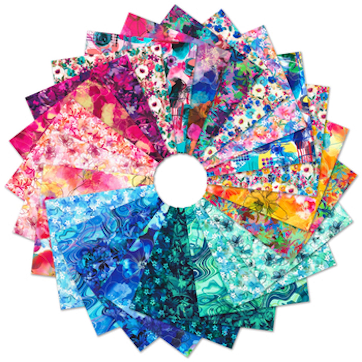 Artful Blooms 5in Square Bundle- 42pc