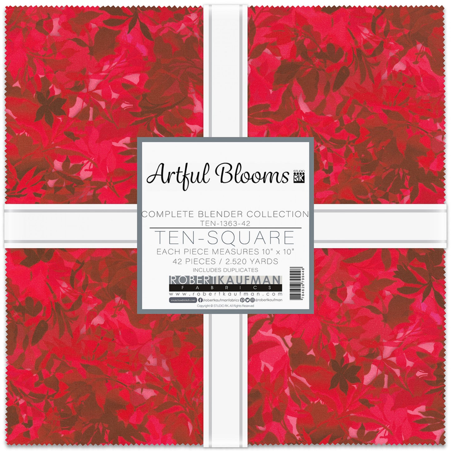 Artful Blooms 10in Square Bundle- 42pc