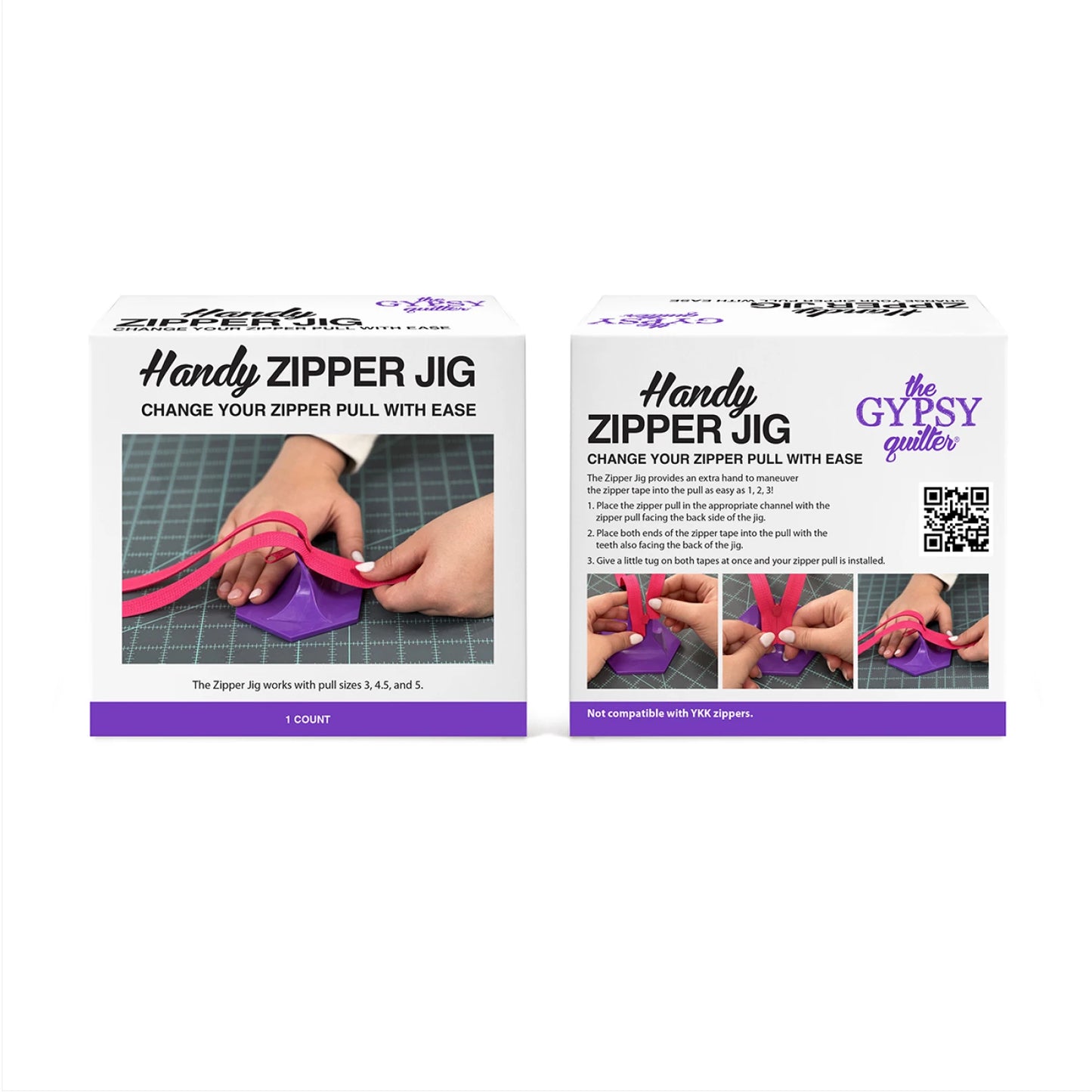 the Gypsy Quilter Handy Zipper Jig