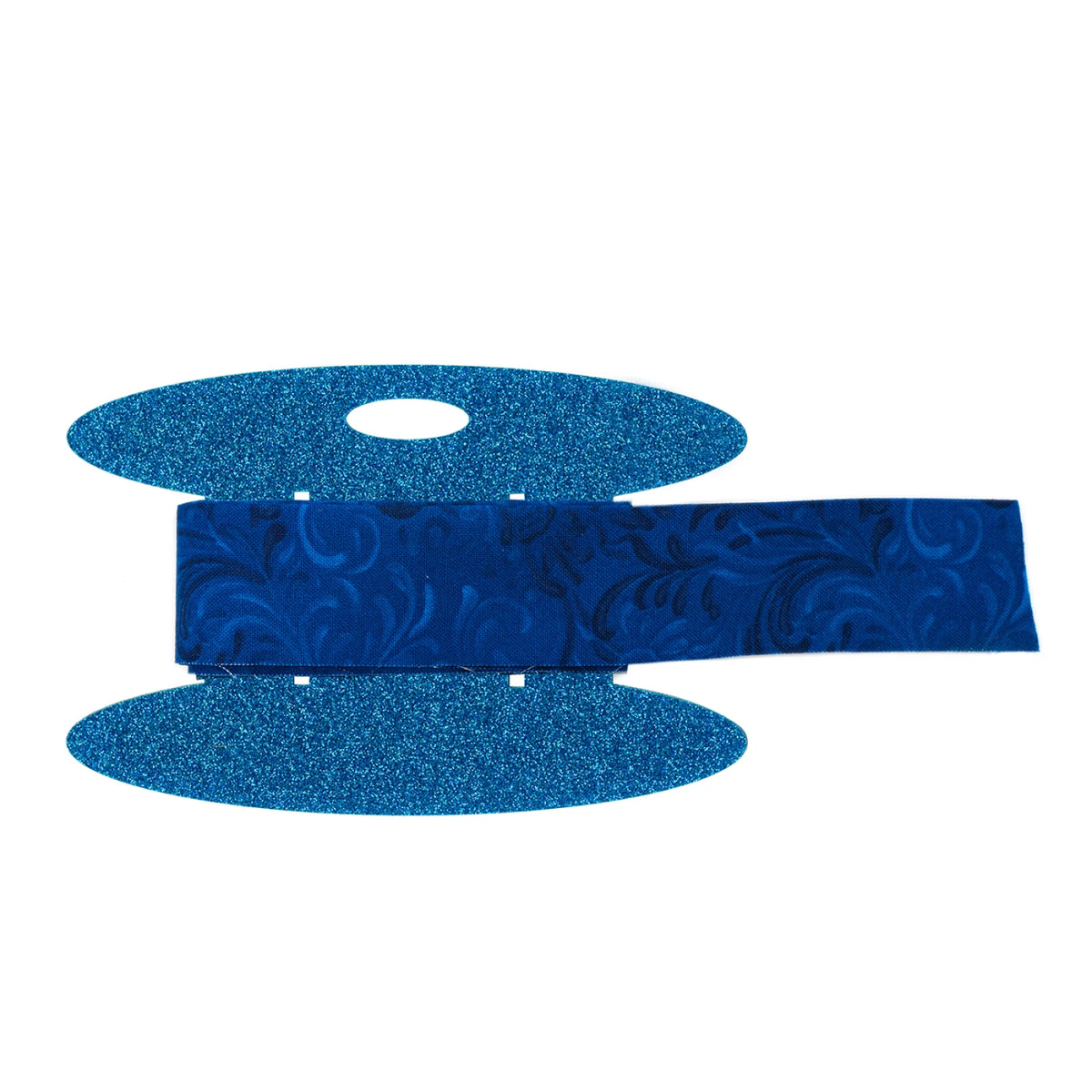 Binding Wrap and Store Spool:  Blue Glitter
