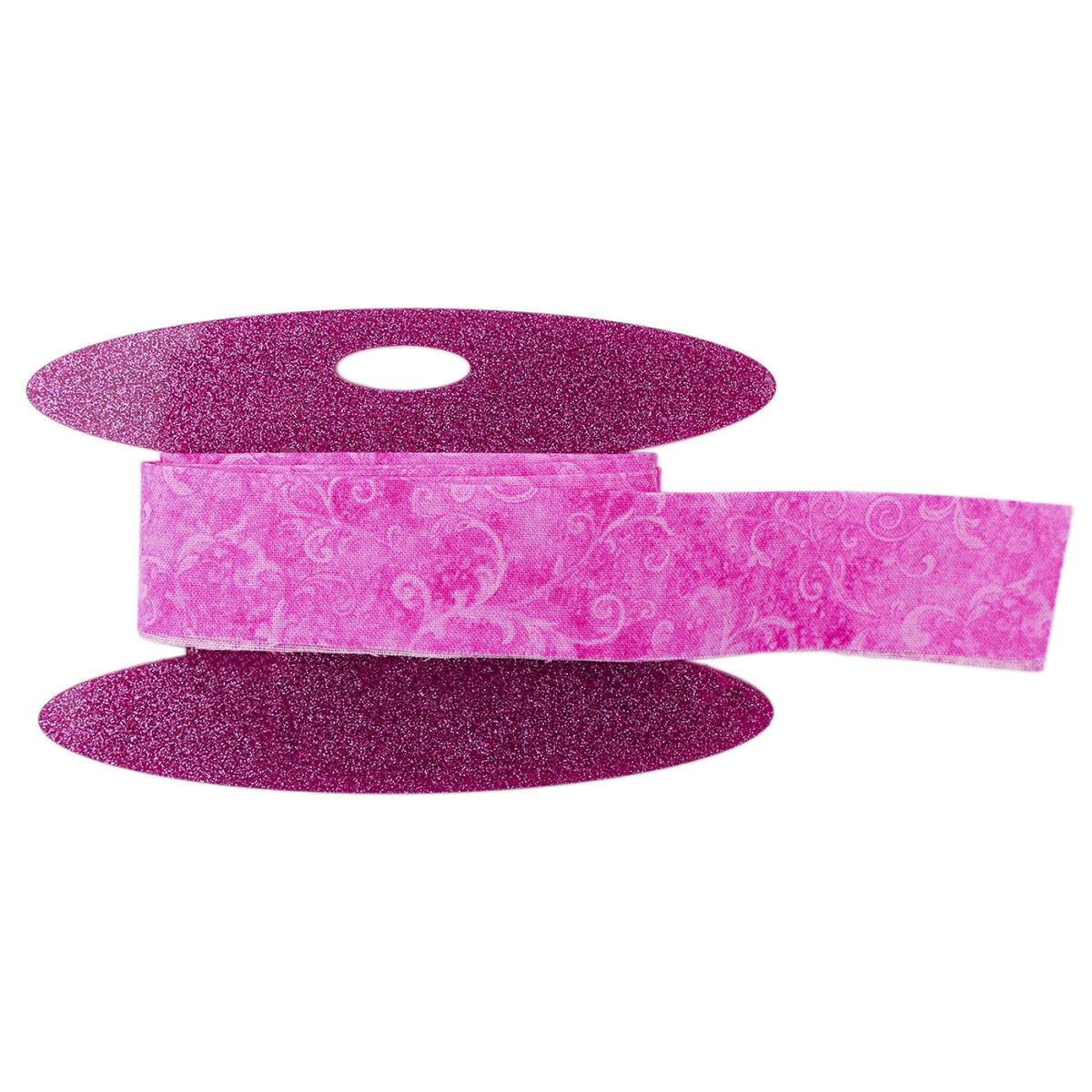 Binding Wrap and Store Spool:  Dark Pink Glitter