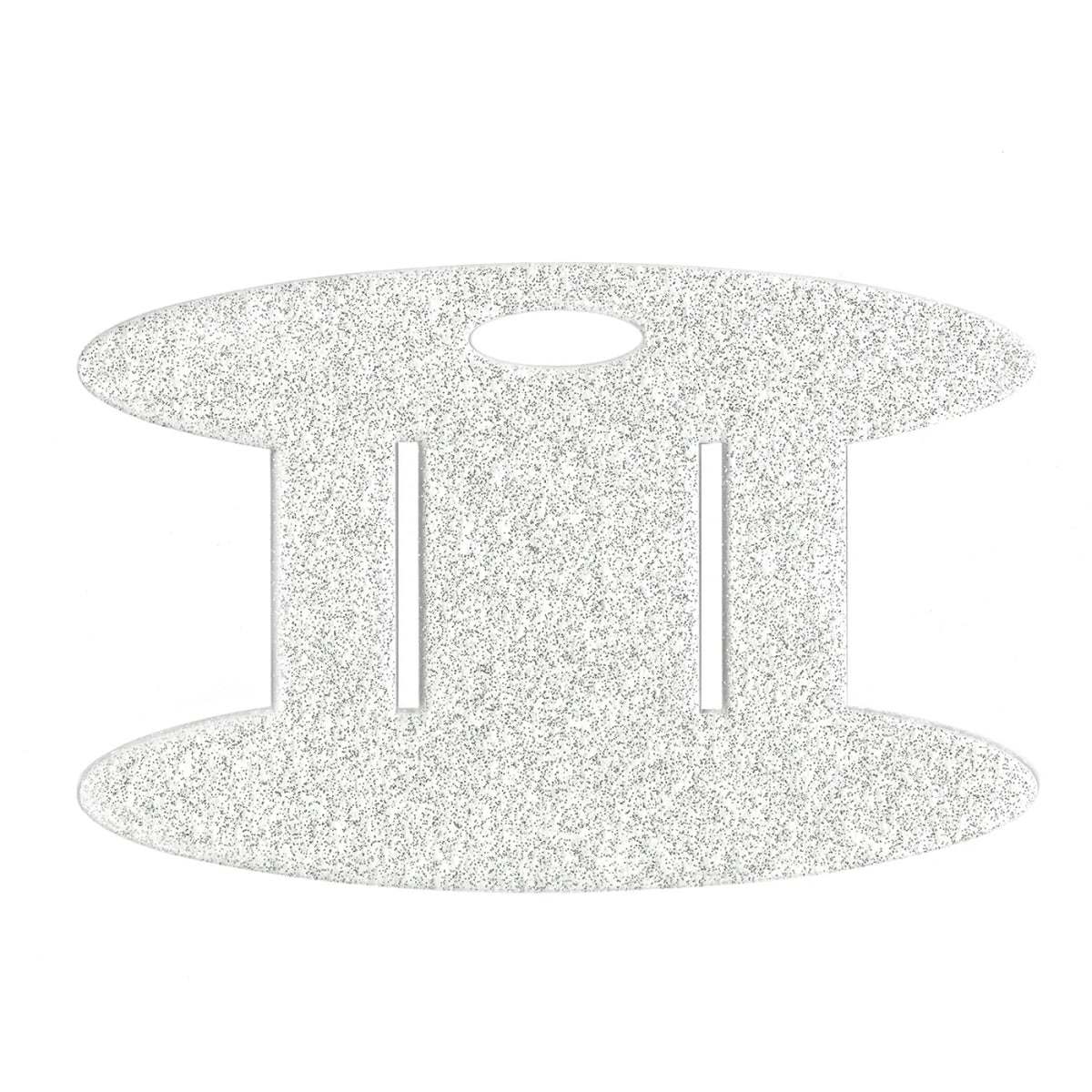 Binding Wrap and Store Spool:  White Glitter