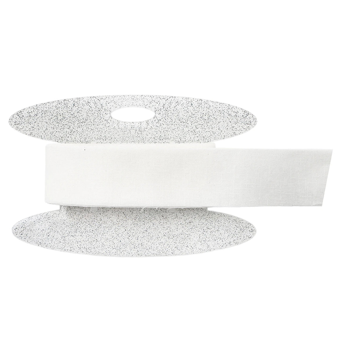 Binding Wrap and Store Spool:  White Glitter