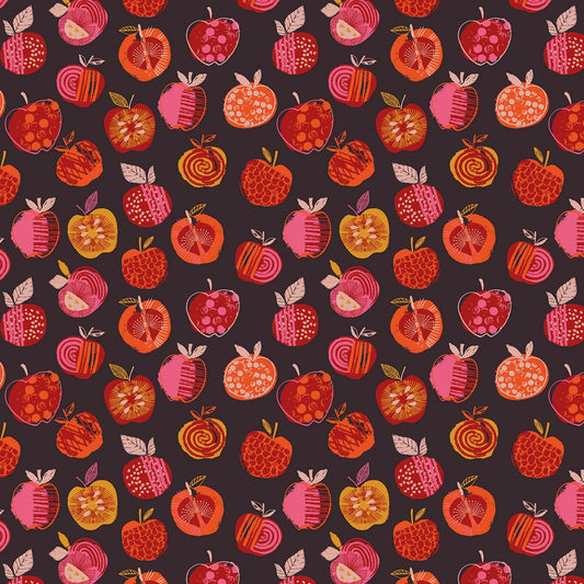 Fine Folk- Multi Apple Picking: Sold by the 1/2 yard