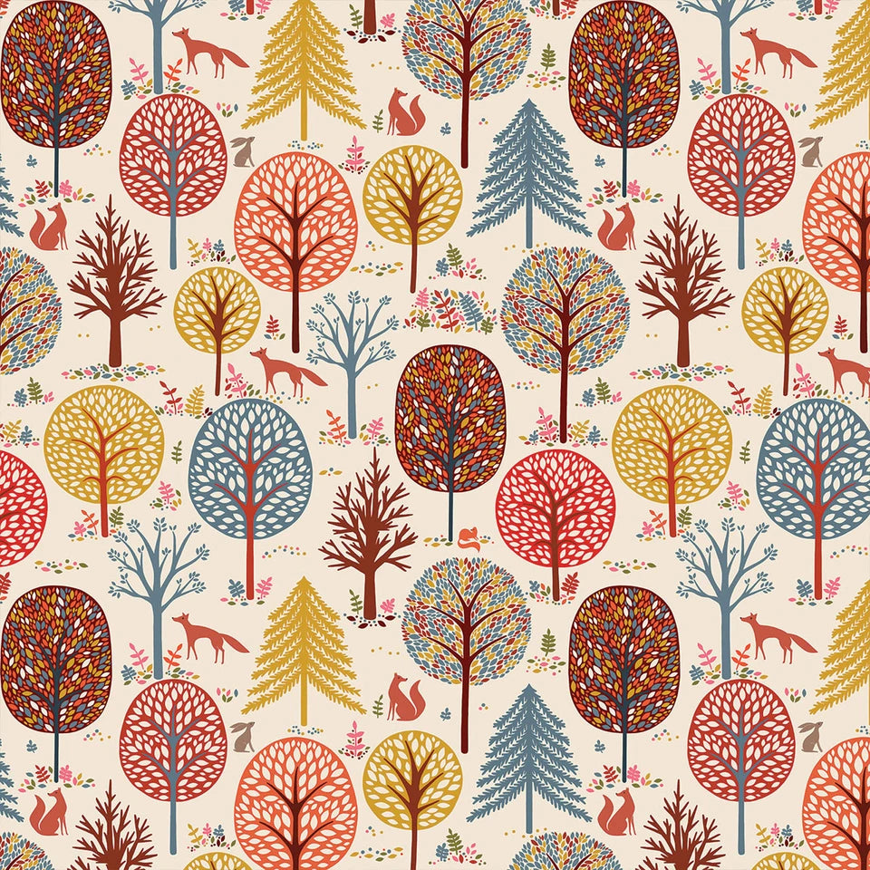 New Forest- Ecru New Forest: Sold by the 1/2 yard