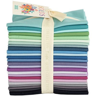 Tilda Solids Fat Quarter Bundle: Cool, 25pc