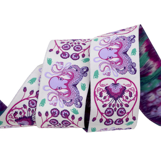 Octogarden- Ultraviolet 1 7/8" Ribbon: Sold by the Yard