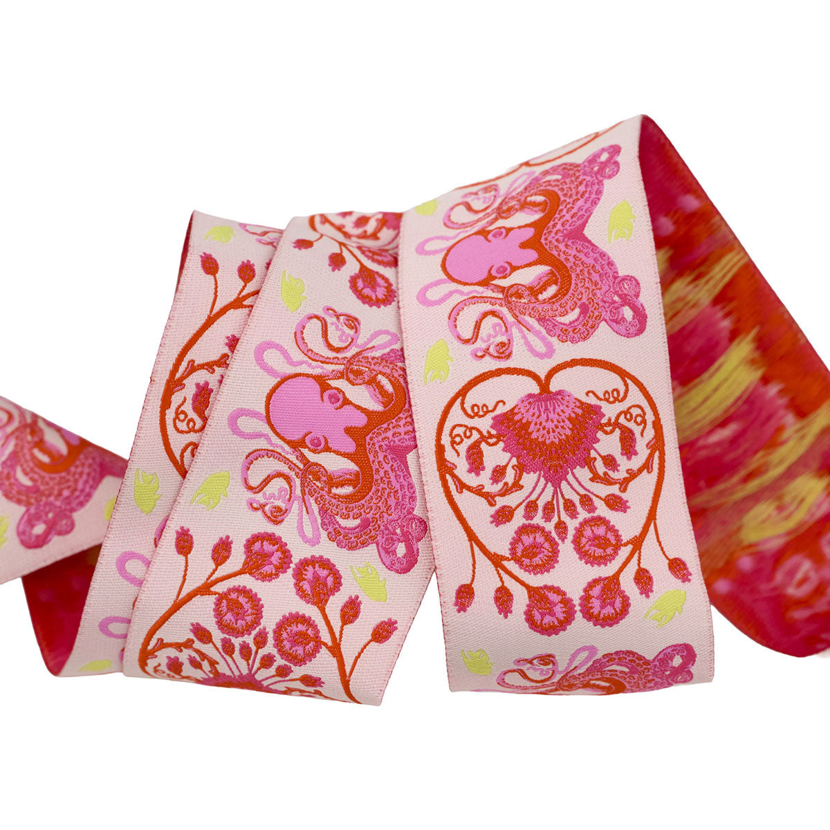 Octogarden- Coralline 1 7/8" Ribbon: Sold by the Yard