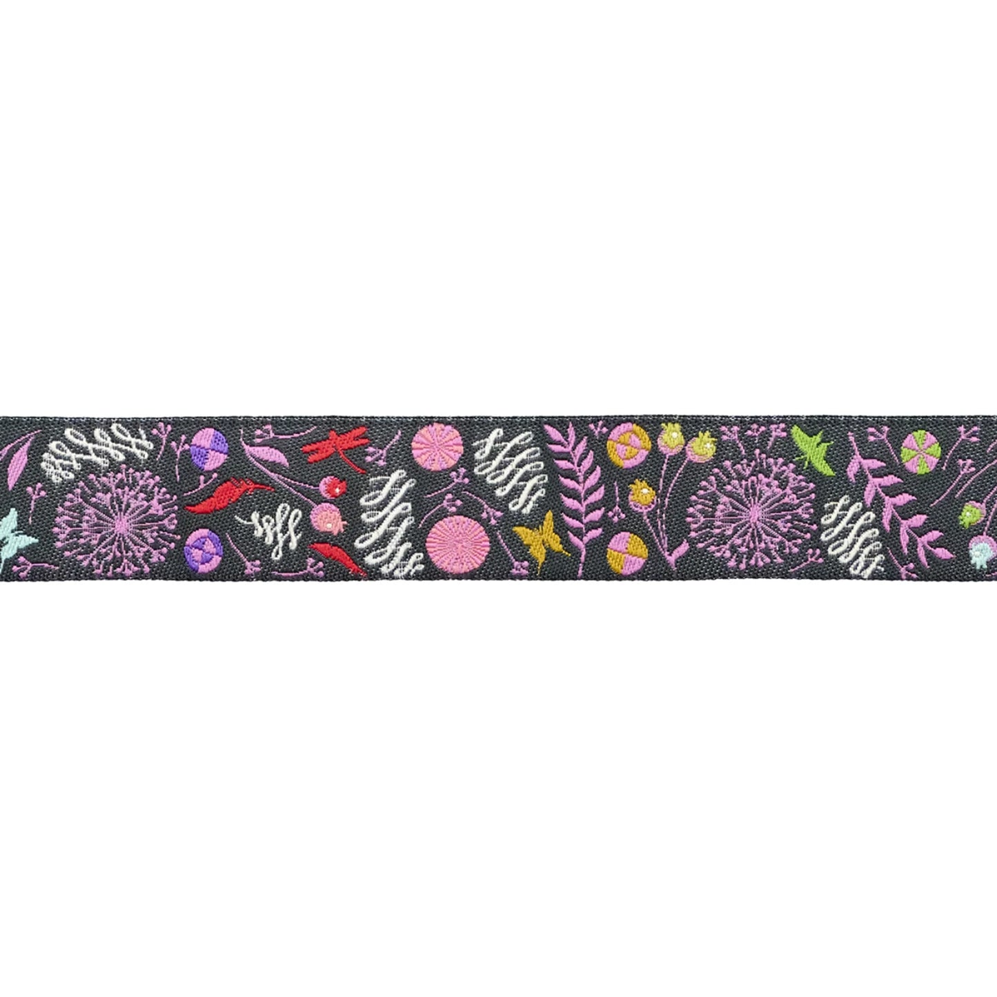 Prince Charming Déjà Vu- Licorice Dandelion, 7/8inch Ribbon: Sold by the Yard