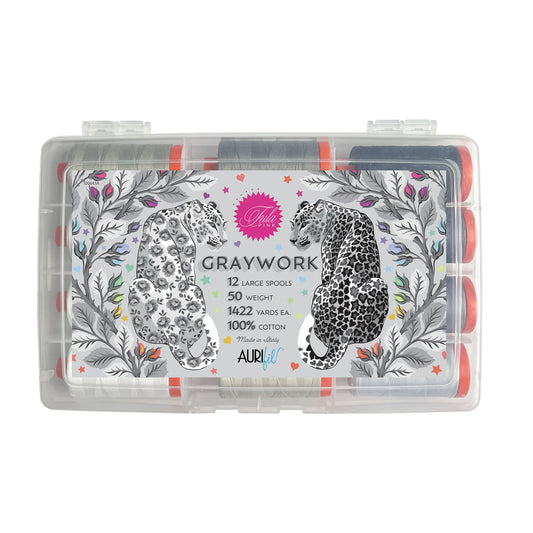 Tula Pink's Graywork: 12 Large Spools