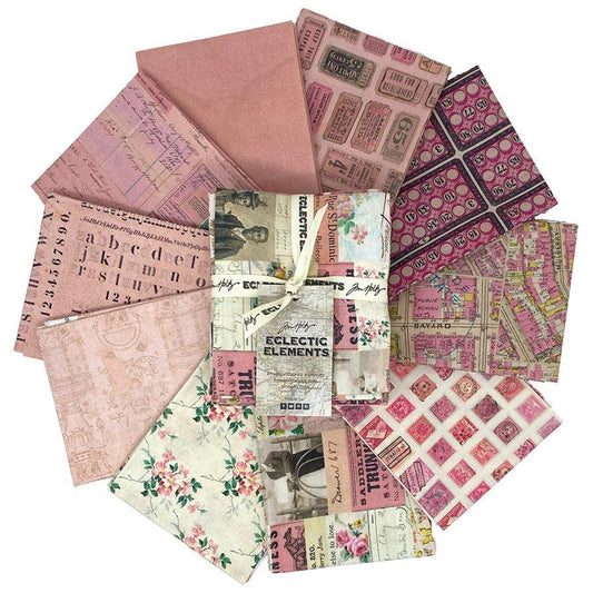 Tim Holtz Palette Program, Fat Quarter Bundle- PINK