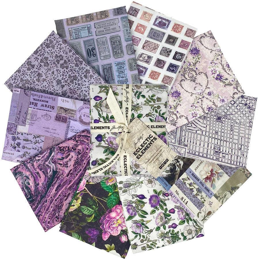 Tim Holtz Palette Program Fat Quarter Bundle- Purple