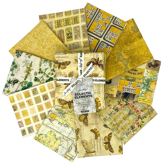 Tim Holtz Palette Program Fat Quarter Bundle- YELLOW