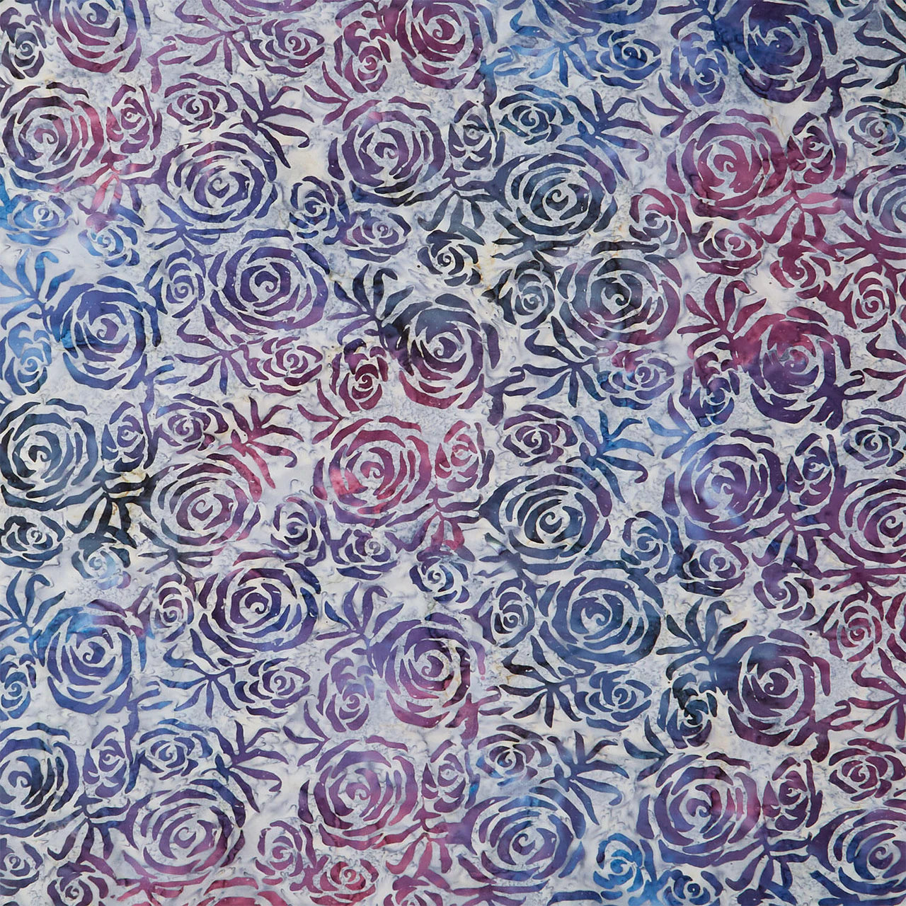 Tonga Batik- Heather Roses: Sold By The 1/2 Yard