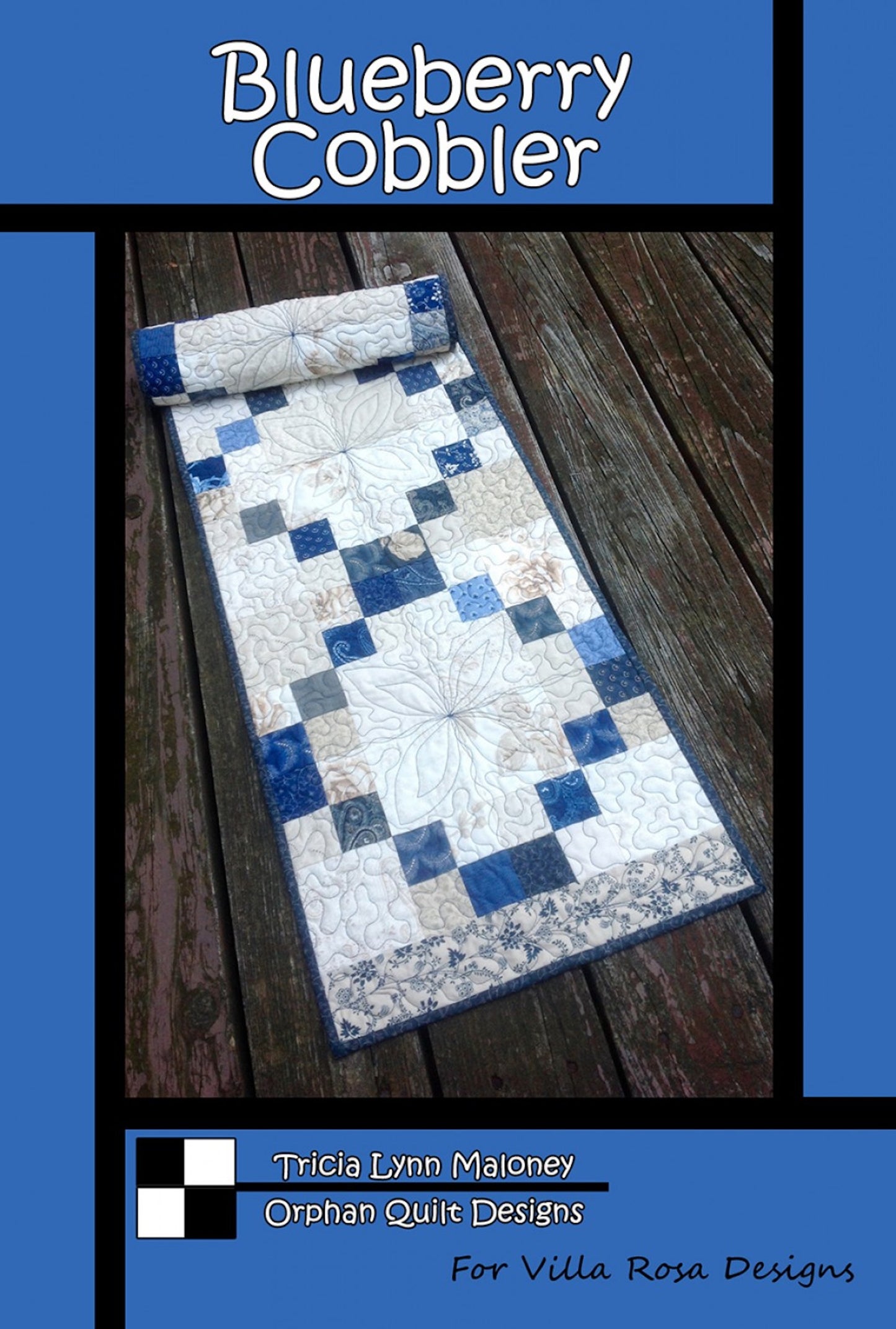 Blueberry Cobbler Table Runner Pattern