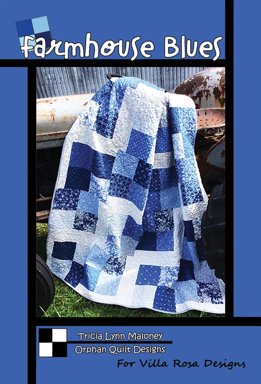Farmhouse Blues Quilt Pattern(Cardstock)