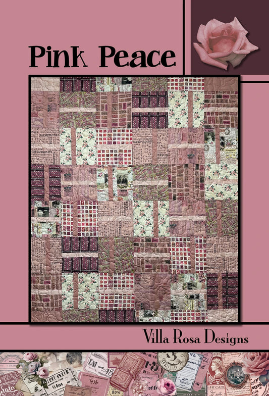 Pink Peace Quilt Pattern (Cardstock)