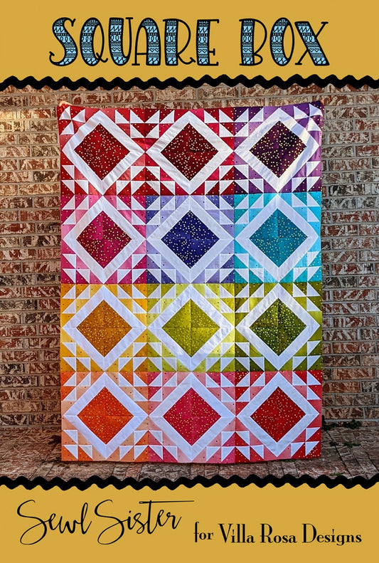 Square Box Quilt Pattern (Cardstock)