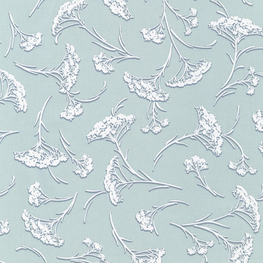 Wishwell Alabaster- Shadow Wildflowers: Sold by the 1/2 yard.