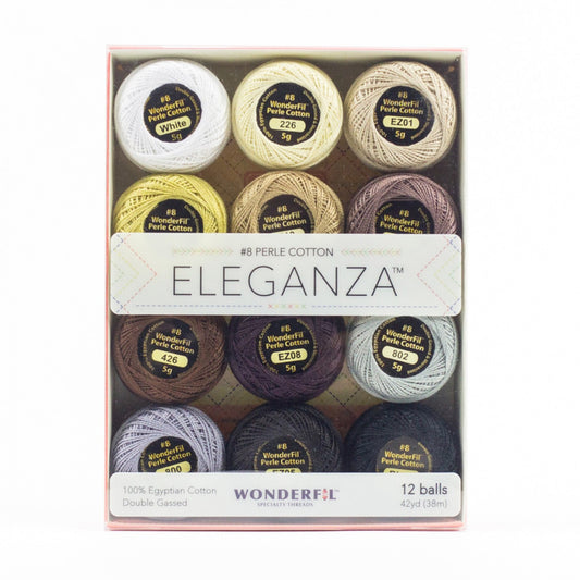 Eleganza - Neutral - Wonderfil #8 Perle Cotton Embroidery Thread