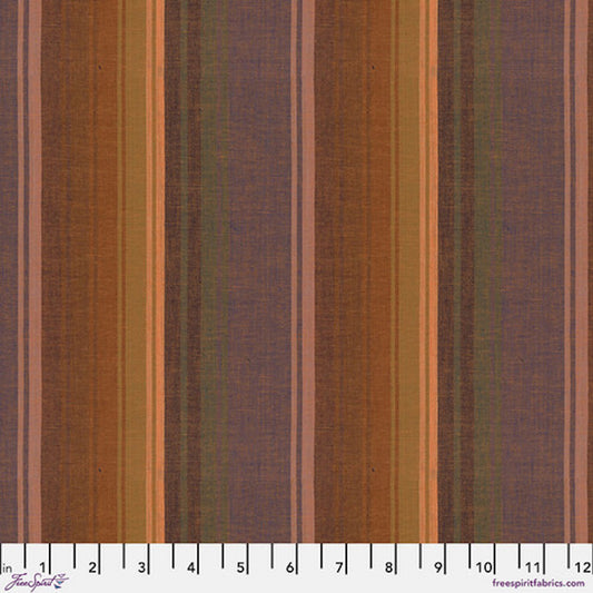 Kaffe Fassett 2025 Woven Stripes- Desert Exotic Stripe: Sold by the 1/2 yard.