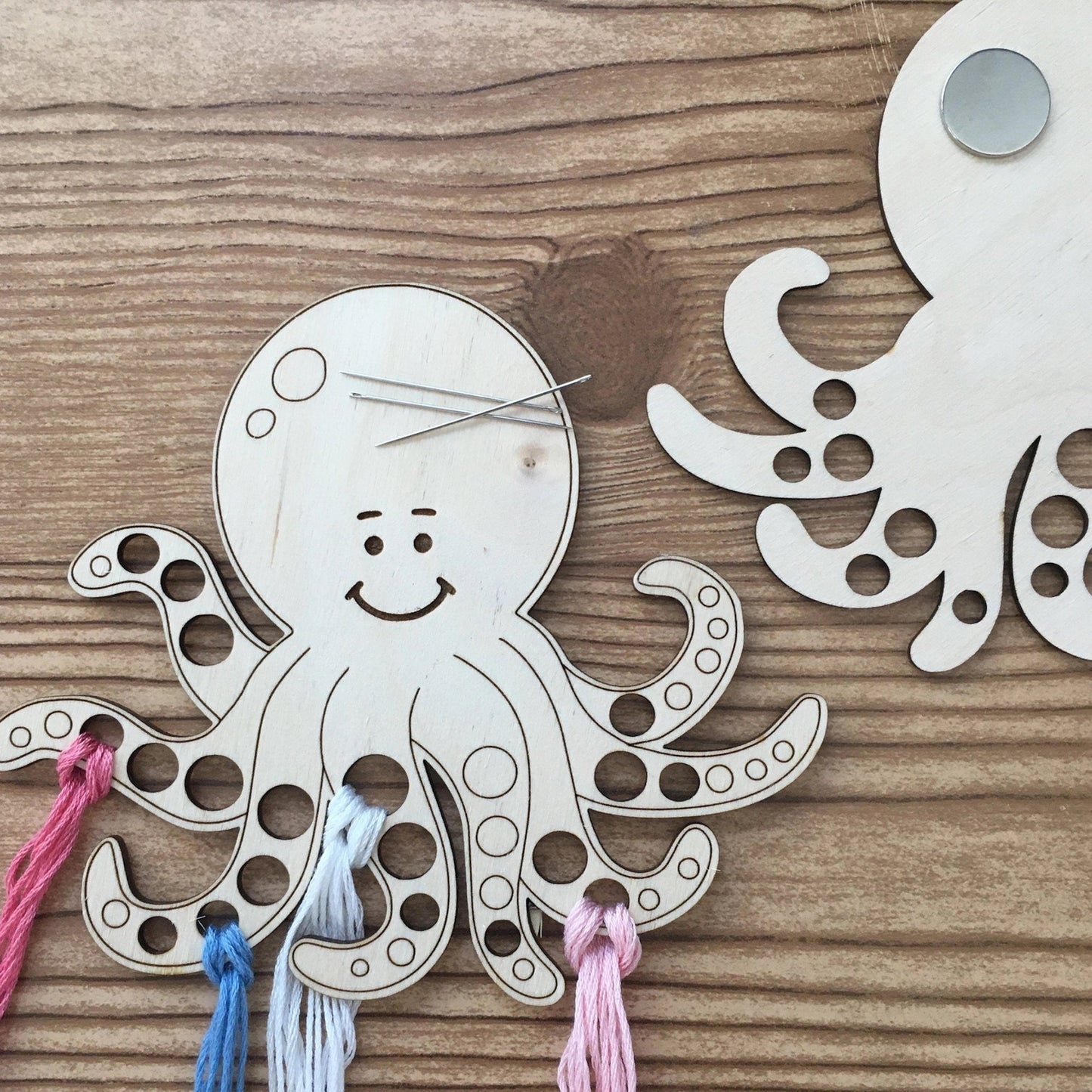 Magnetic Octopus Embroidery Floss Organizer and Needle Minder