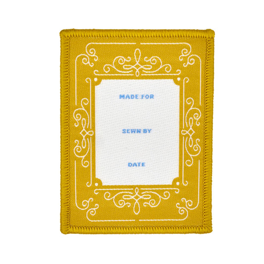 Market Days Woven Quilt Label- Gold: 1pc