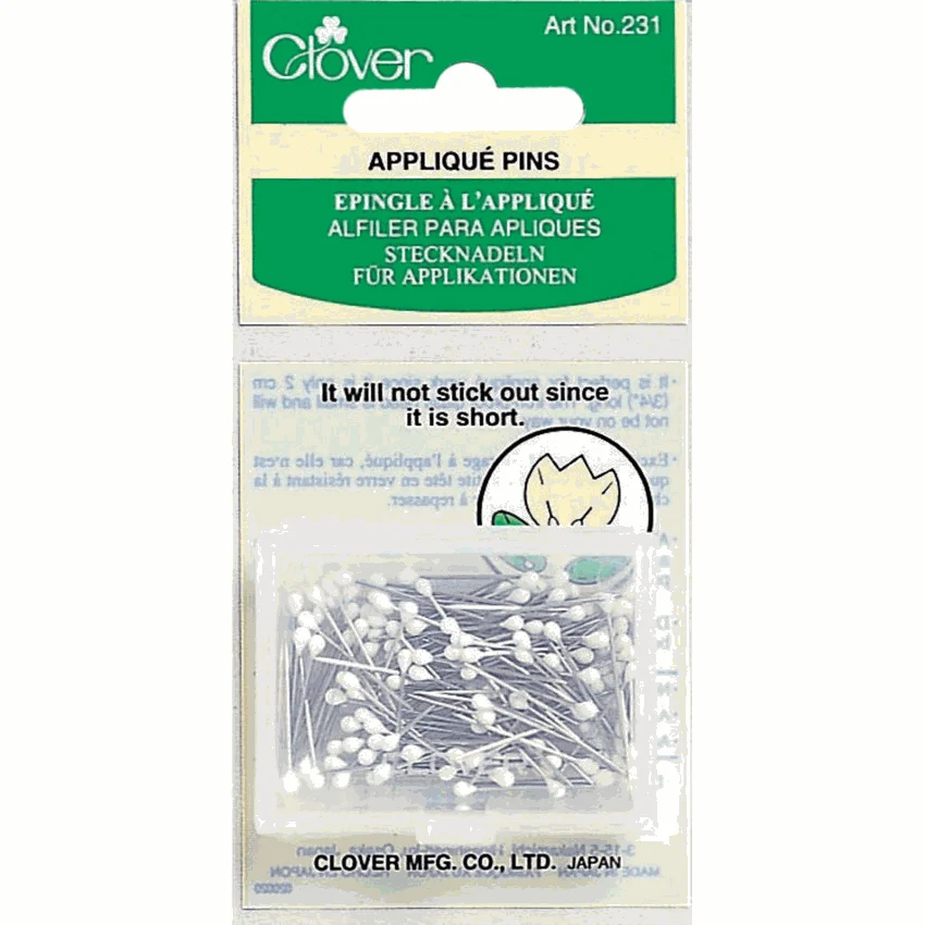 Clover Applique Pins 3/4in: 150 pins