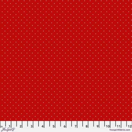 True Colors- Watermelon Tiny Dots: Sold by the 1/2 yard
