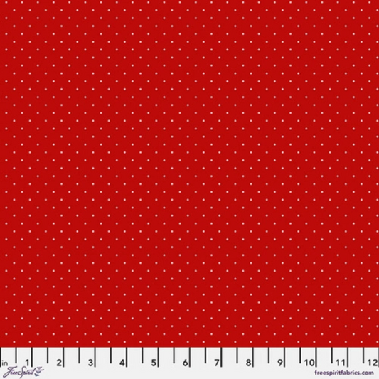 True Colors- Watermelon Tiny Dots: Sold by the 1/2 yard