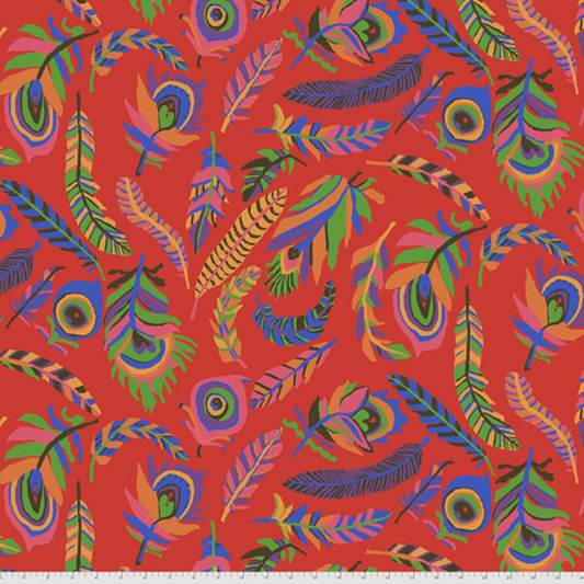 Kaffe Fassett Collective August 2021- Tickle My Fancy- Red