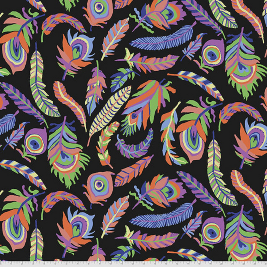 Kaffe Fassett Collective August 2021- Tickle My Fancy- Black