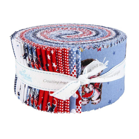 Set Sail America- Rolie Polie- 2 1/2" Strips 40 Piece