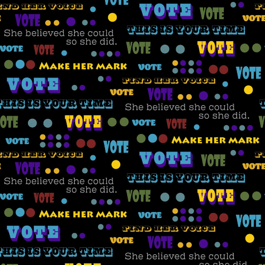 Votes For Women- Words To Vote By- Multi