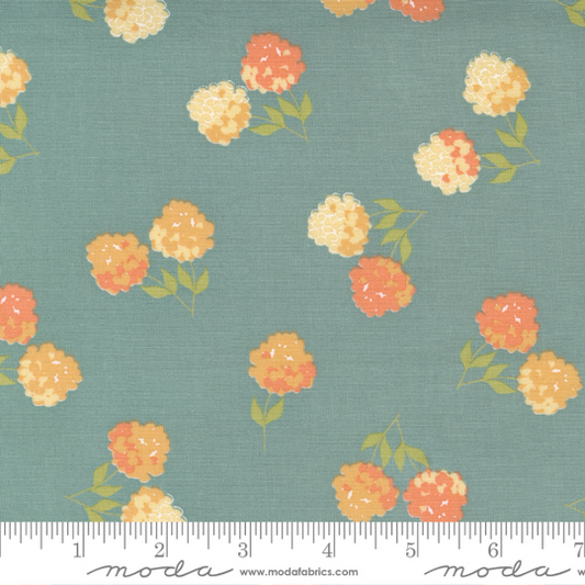 Cozy Up- Blue Skies Clover Floral